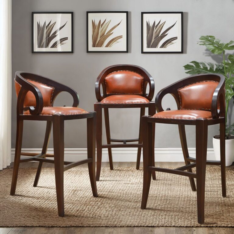 barstool elephant with leather