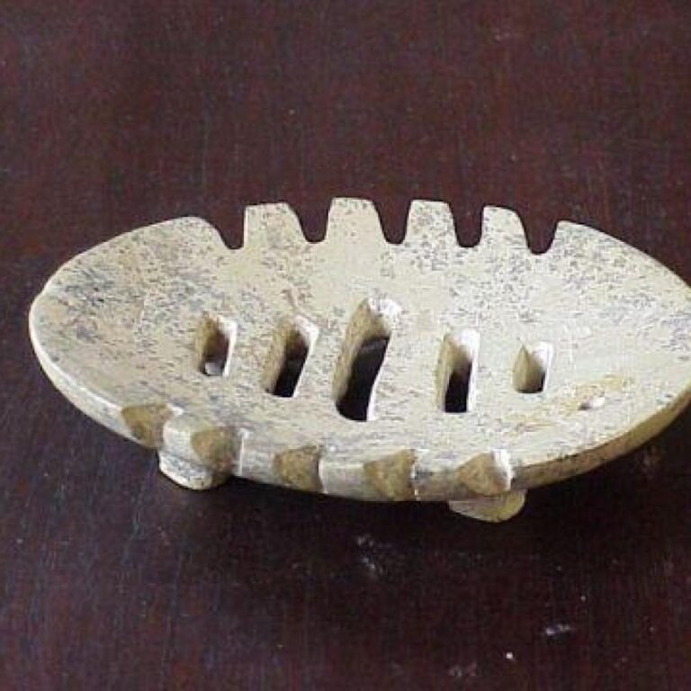 stone fishbone soap tray