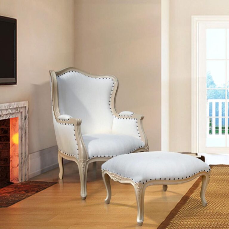 wing chair with ottoman1