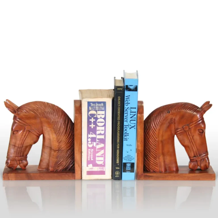 set of 2 horse head book holder
