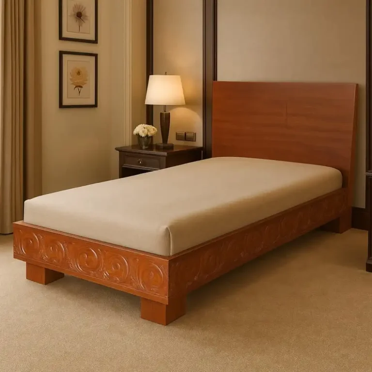 artemis mahogany single bed