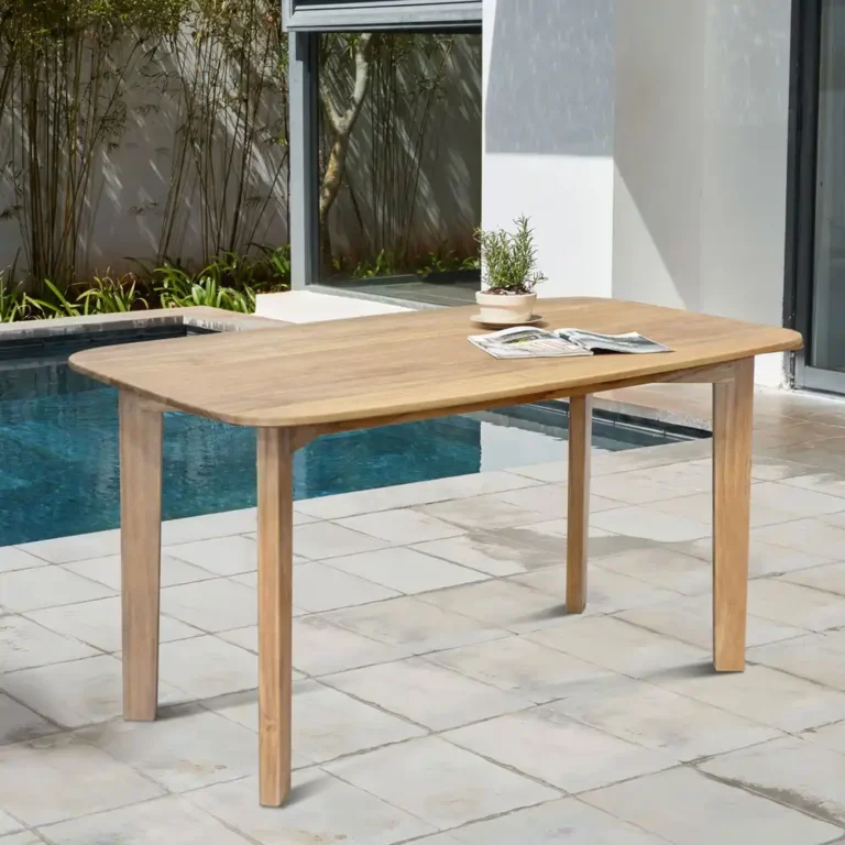 athena dining table teak 140 x 80cm