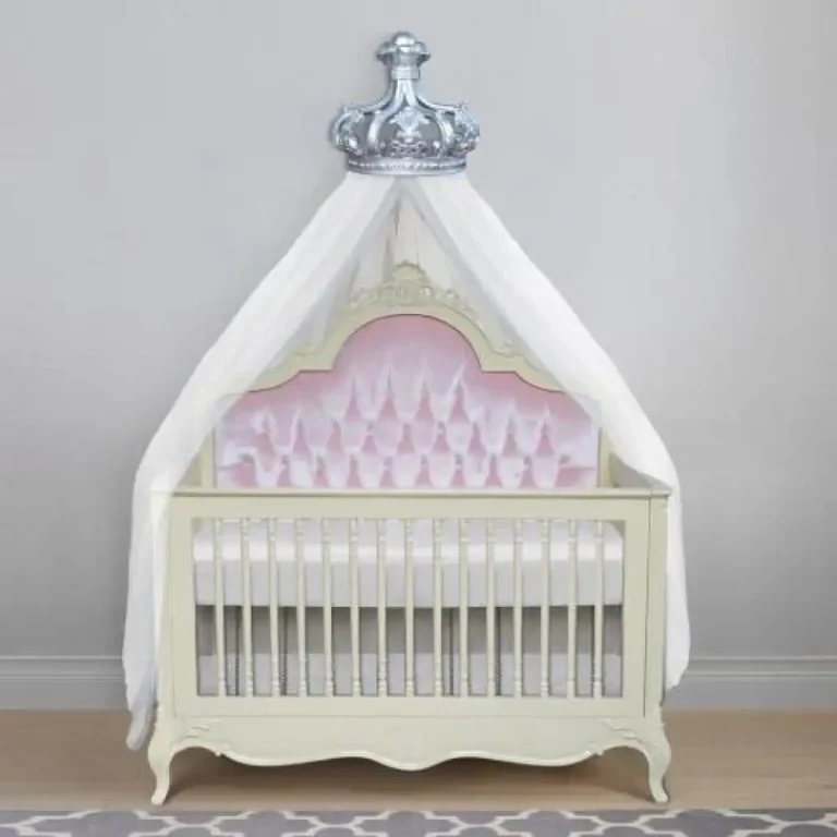 baby crib with crown