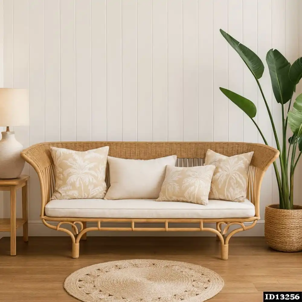 Bali Breeze Curved Rattan Sofa