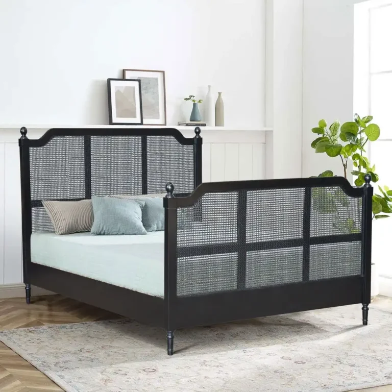 bed rattan junifer american 03 matress 151 x 201