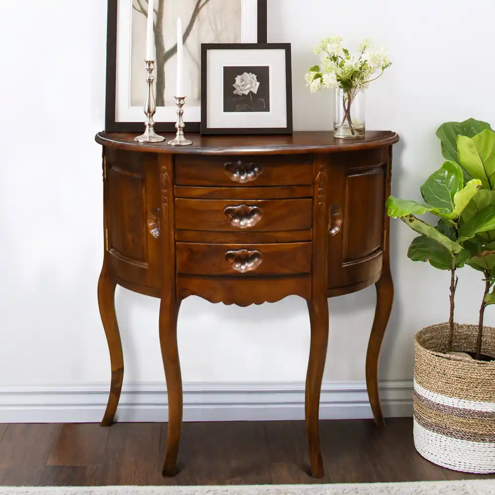 Bedside Dresser Half Round 1 Bedside Dresser Half Round