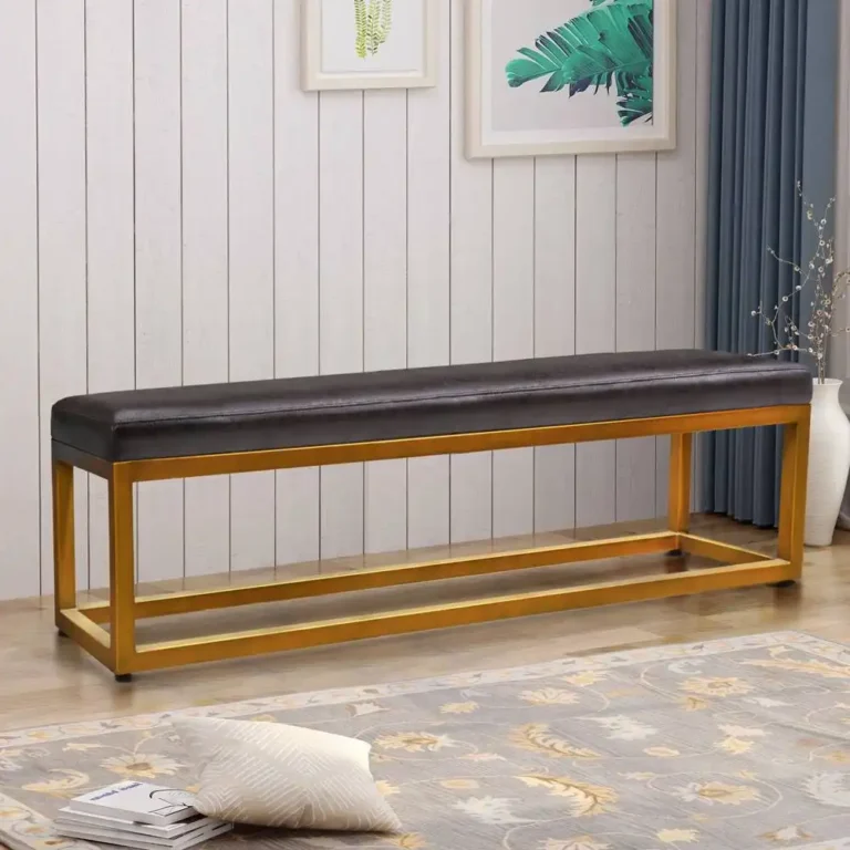 brass bench