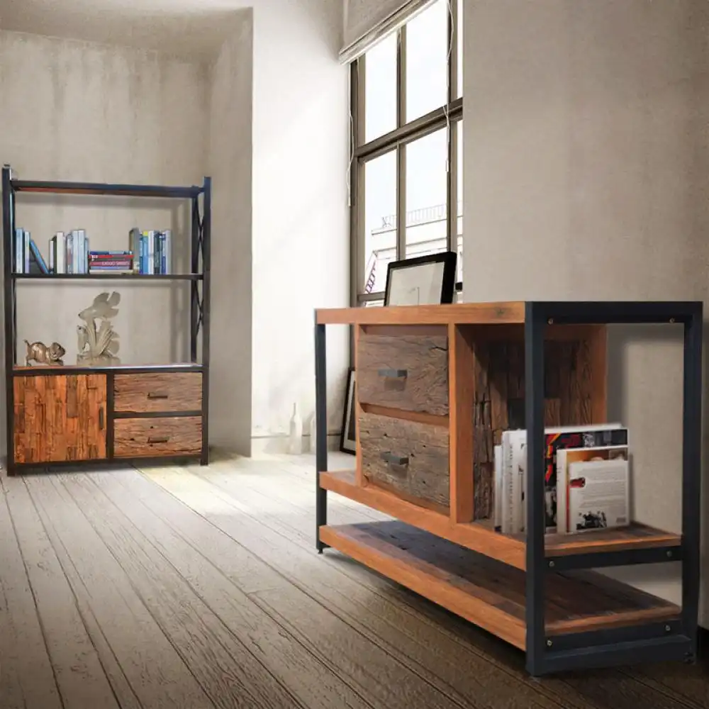 Buffet Iron Frame Combine With Erosion Wood