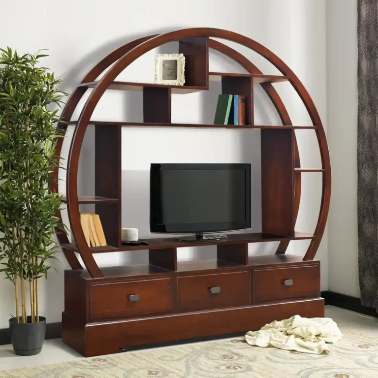 circular display entertainment console