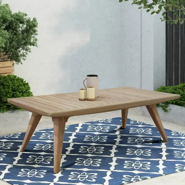 coffee table tango wooden slats top