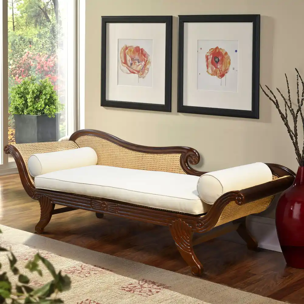 Colonial Rattan Daybed 1 Colonial Rattan Daybed