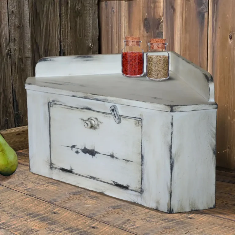 corner cabinet small rustic white