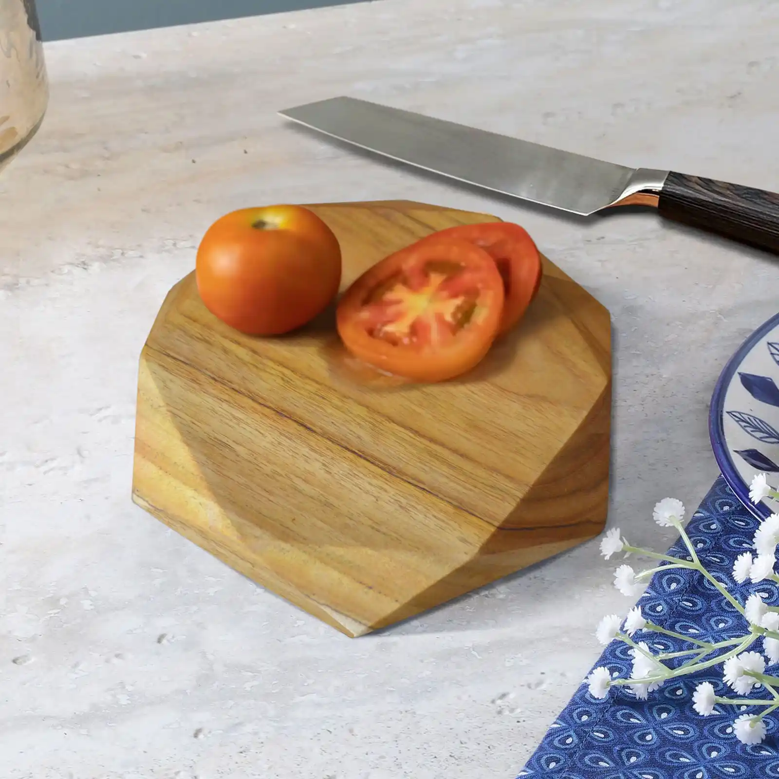 Cutting Board Hexagonal Small Thick 4 Cm 1 Cutting Board Hexagonal Small Thick 4 Cm
