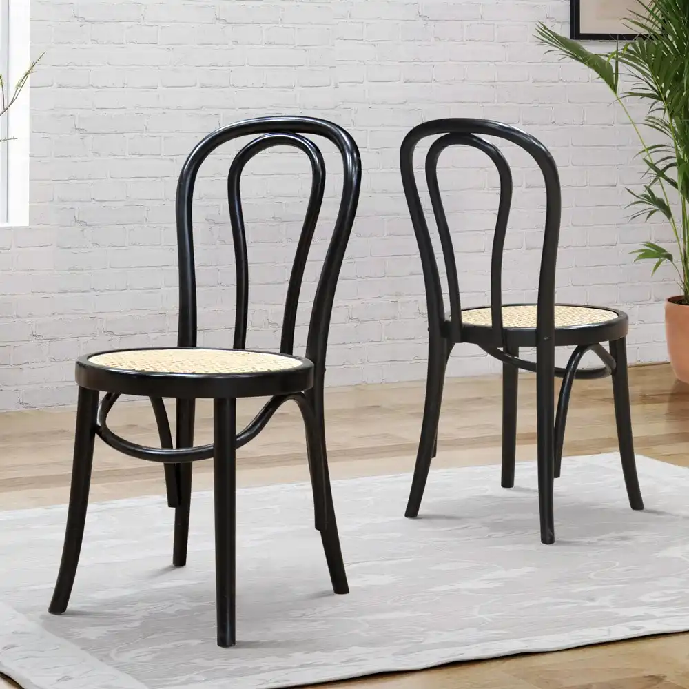 Dining Chair Tonet Oliver With Rattan Seat