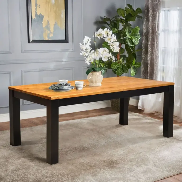 dining table aloy 2 tone color