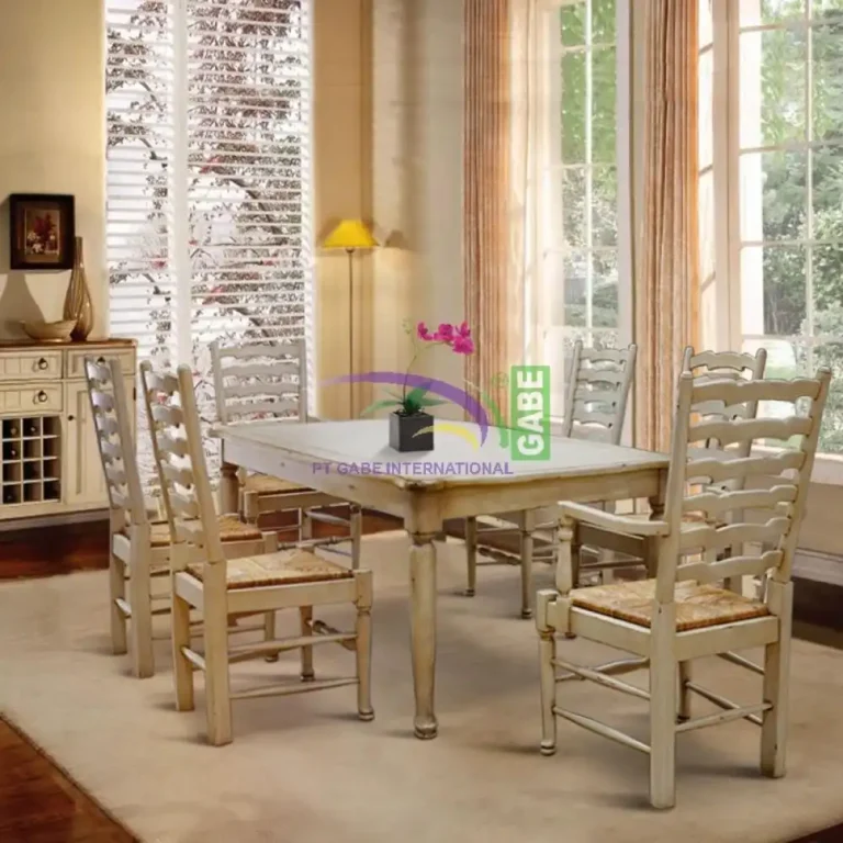 dining table country ladderback