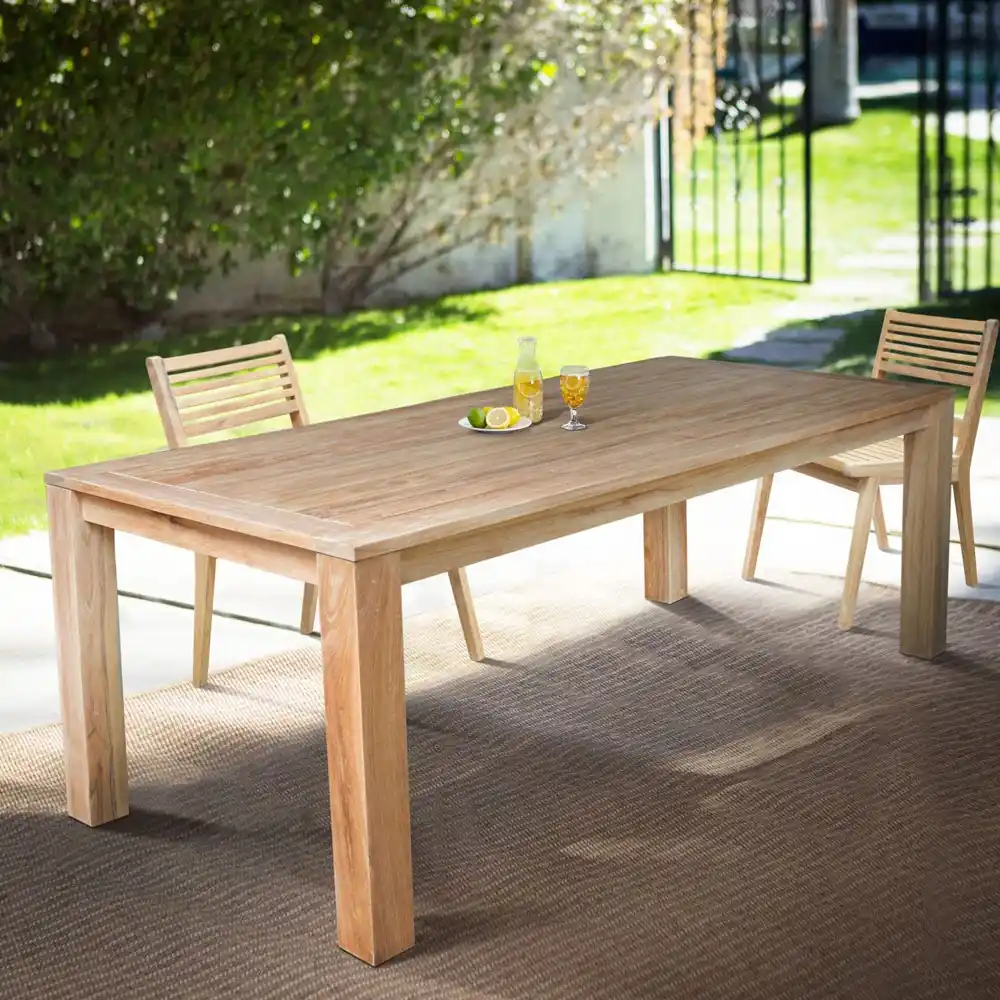 Dining Table Slatted Top 1 Dining Table Slatted Top