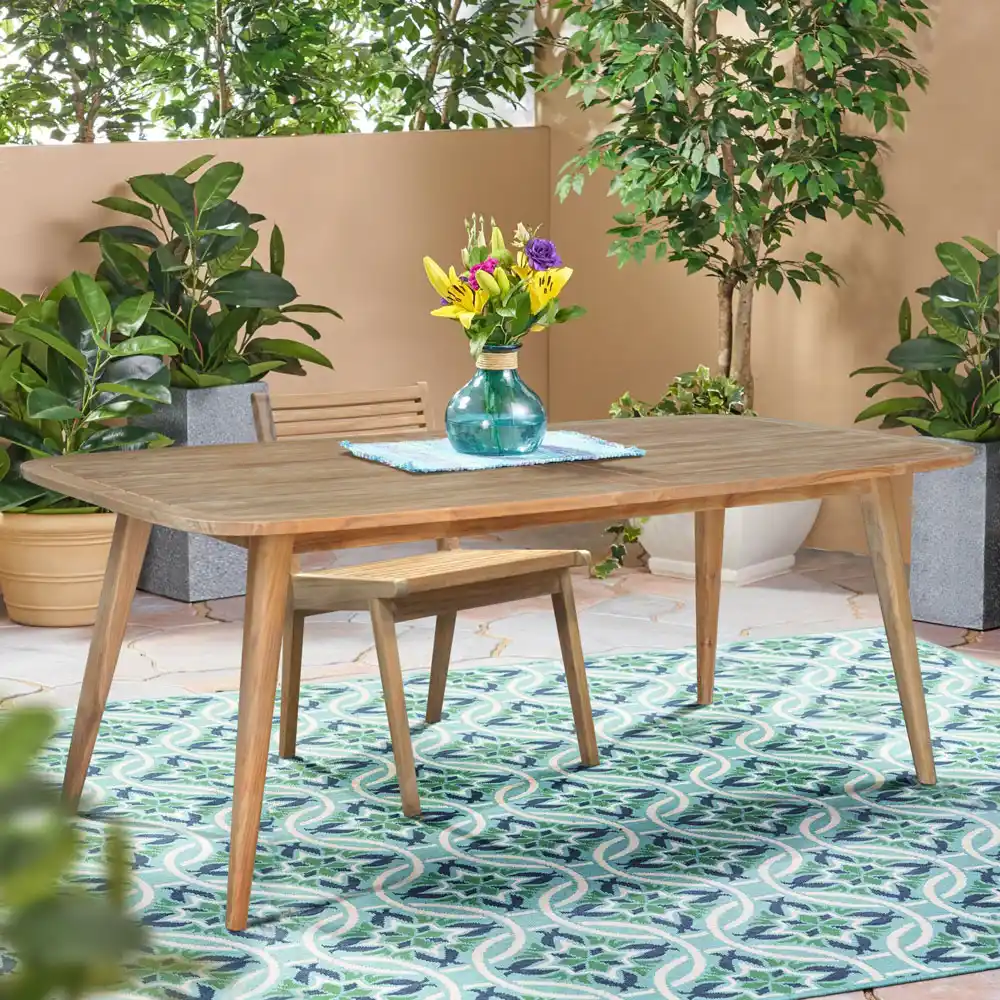 Dining Table Tango In Teak Slats – 200×100