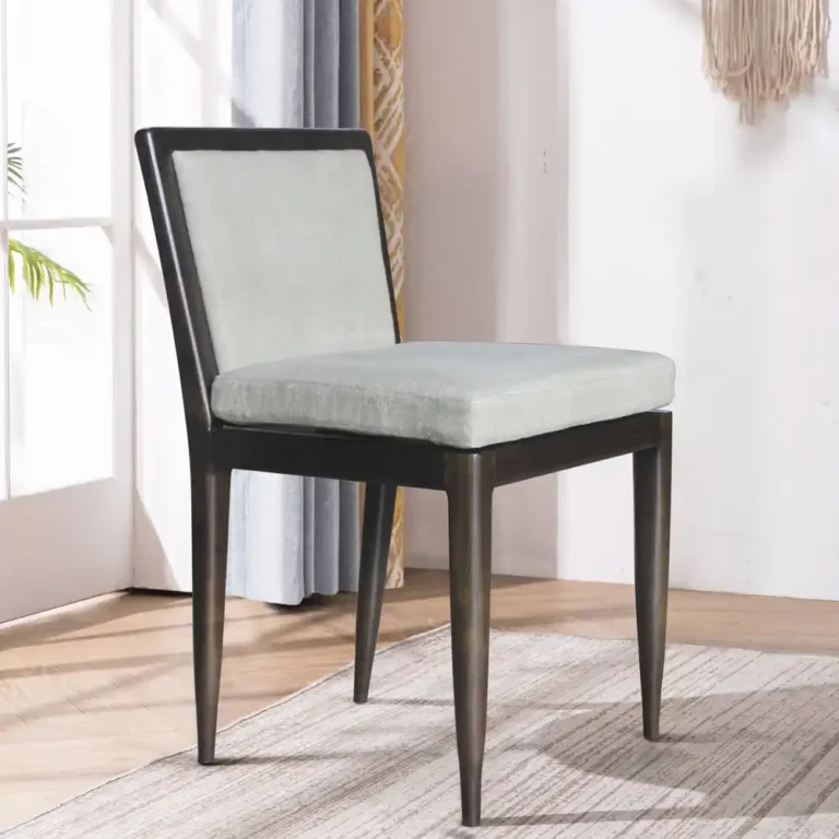geometric chair with back rest cushion