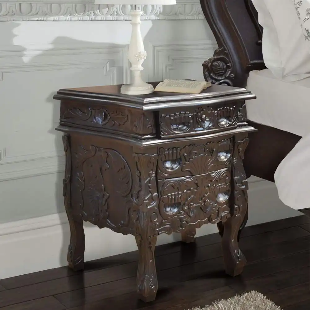 Gothic Carved Bedside