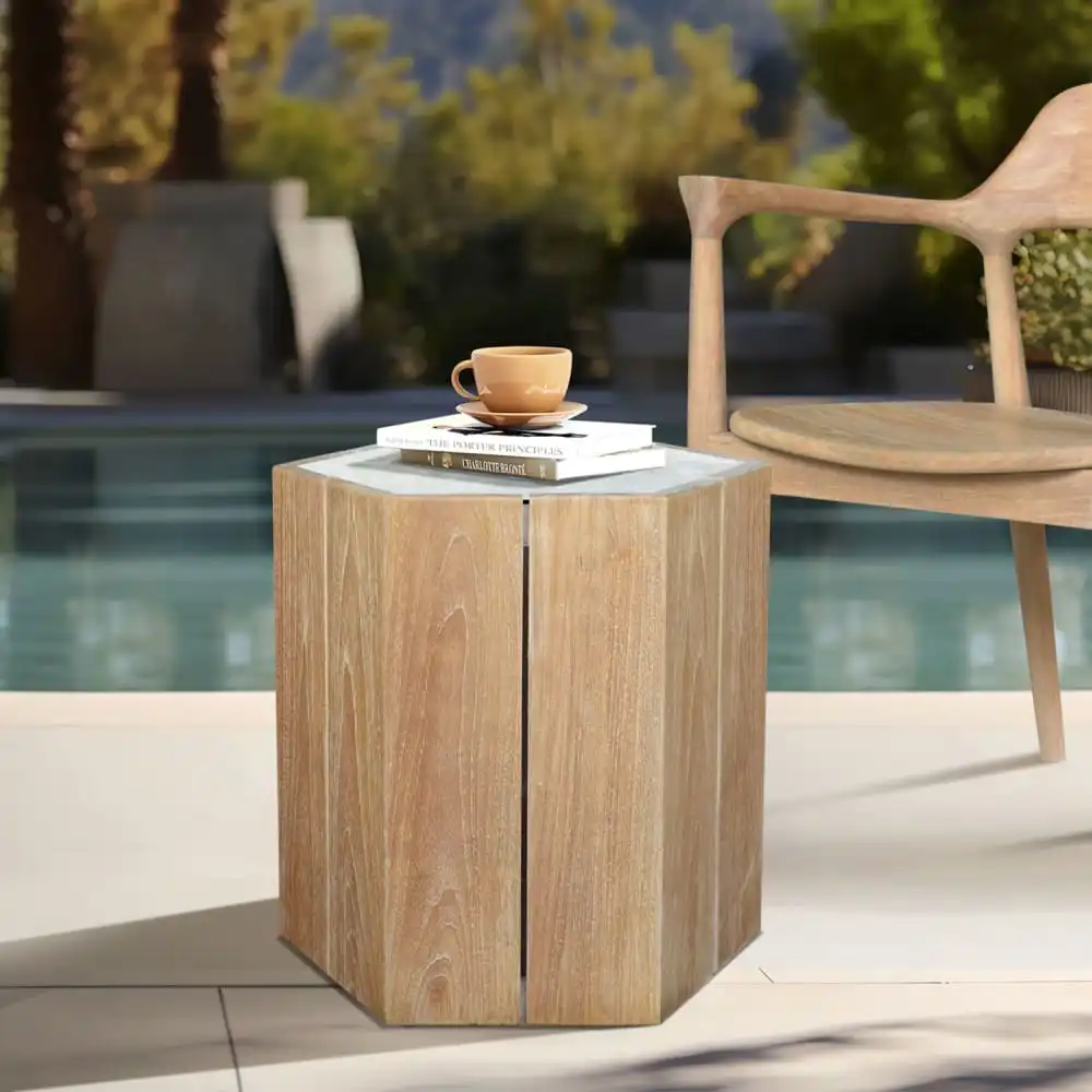 Hexagonal Side Table Gill 1 Hexagonal Side Table Gill
