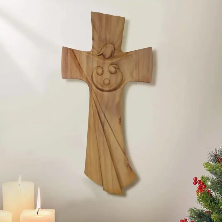 holy family embrace cross
