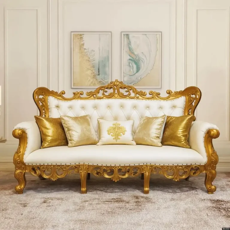 imperial gold carved mahogany sofa