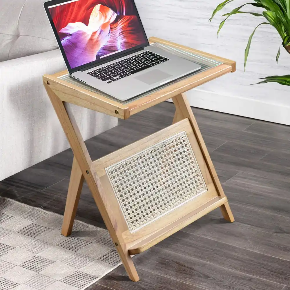 Laptop Desk 45cm Top Glass Thick 2cm