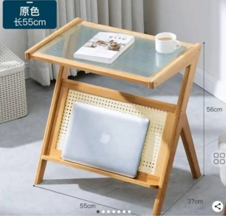 laptop desk 55cm top glass thick 2 5cm