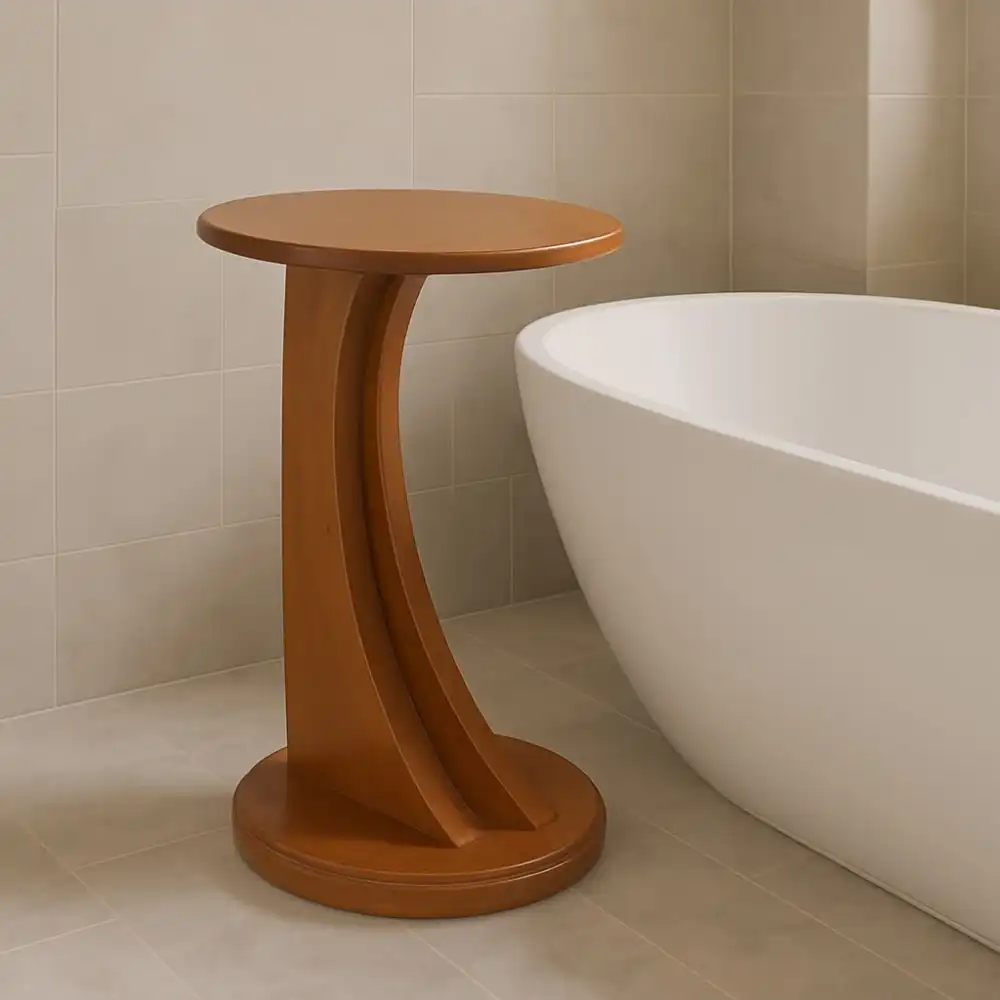 Liora Curve Side Table Bat Tube 1 Liora Curve Side Table Bat Tube