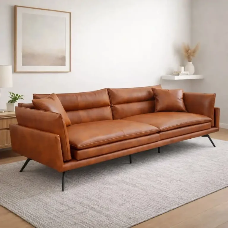 lorenza contemporary leather sofa