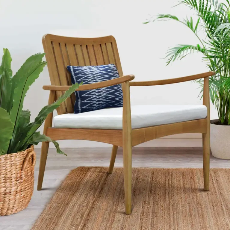 lounge chair new fifties in teak slats