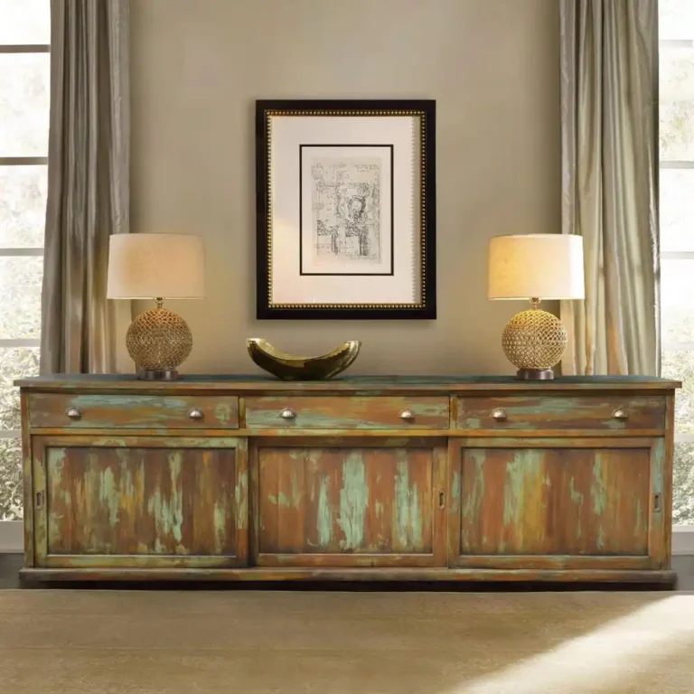 low cabinet 3drawers 3sliding doors