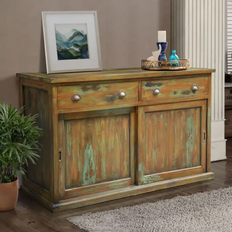 low cabinet2 drawers 2 sliding doors