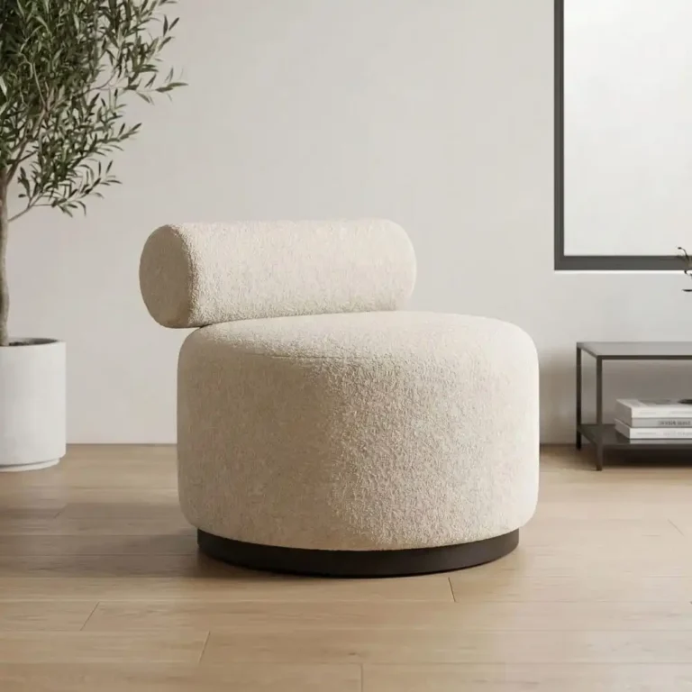 luna barrel accent chair