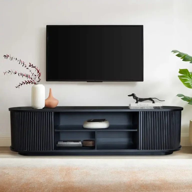 midnight fluted harmony tv console