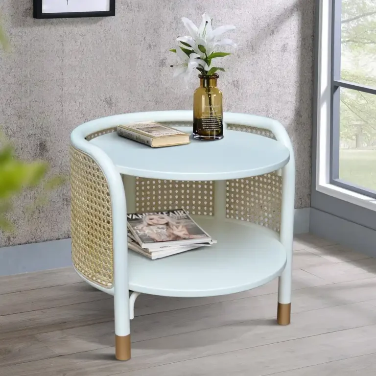 nite stand junifer rattan white
