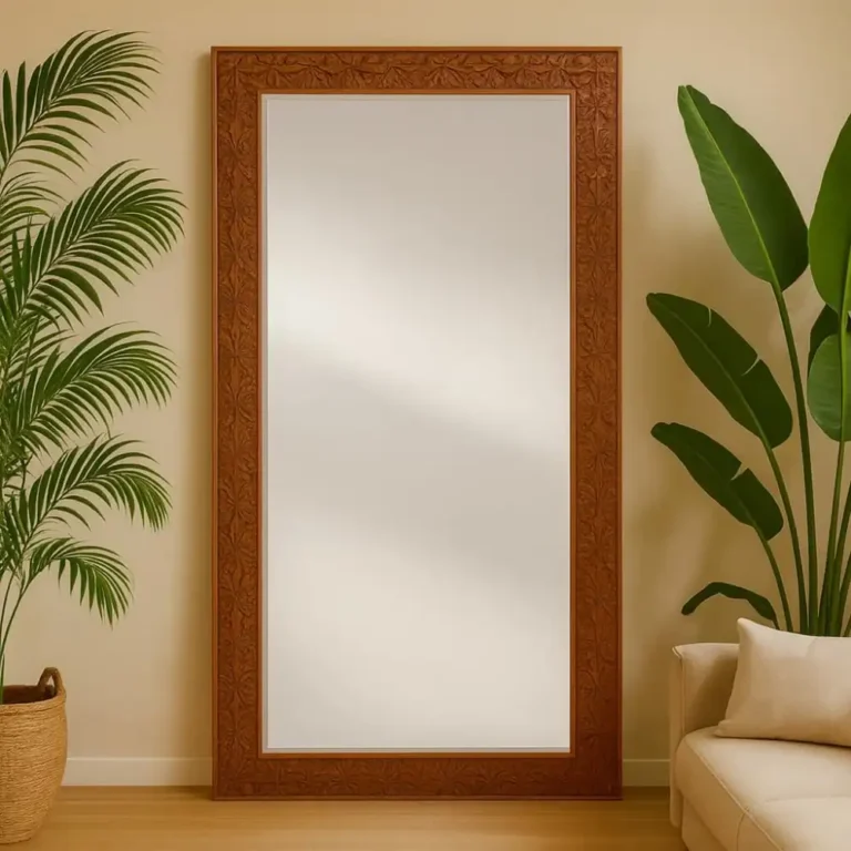 ornella mahogany full length mirror