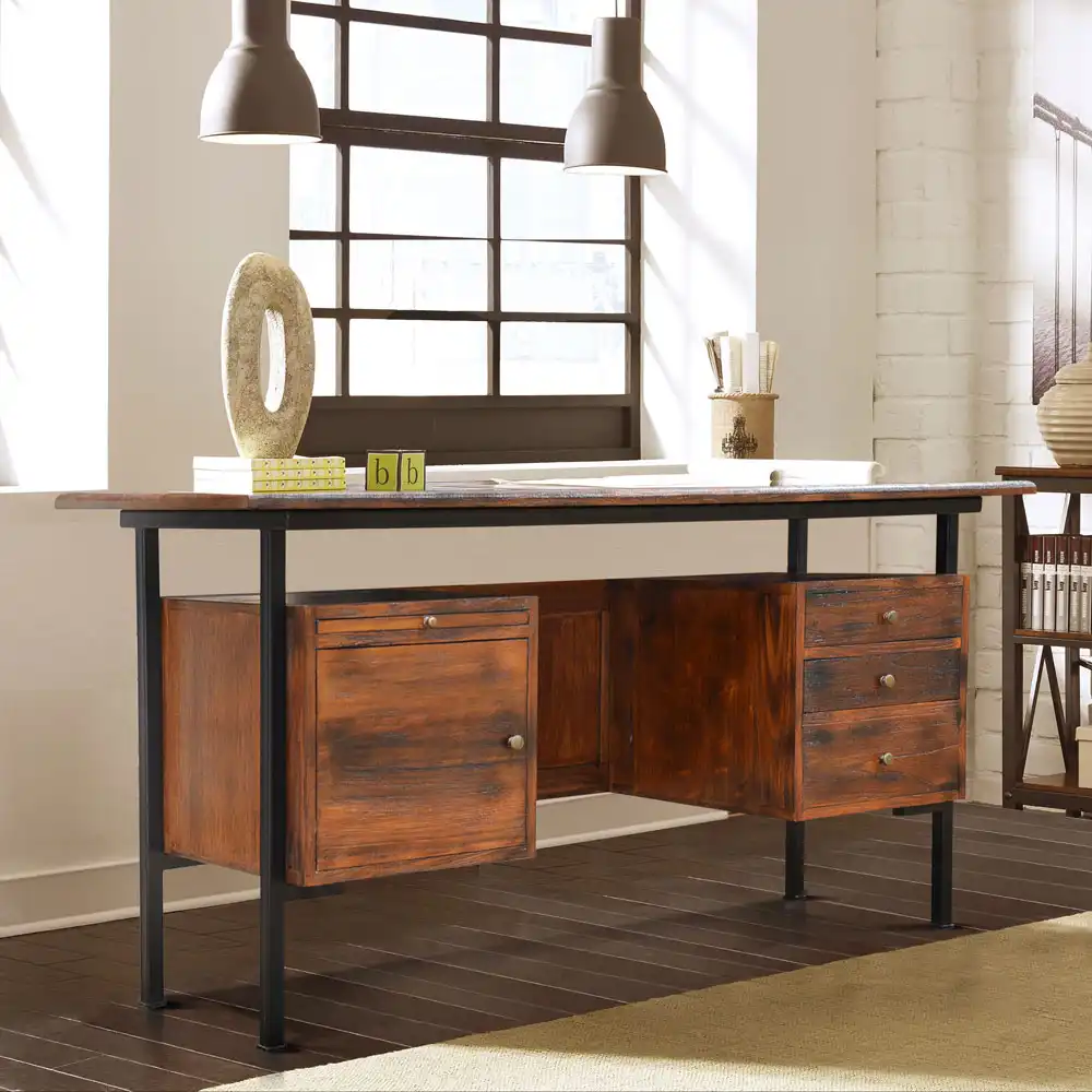 Partner Desk With Iron