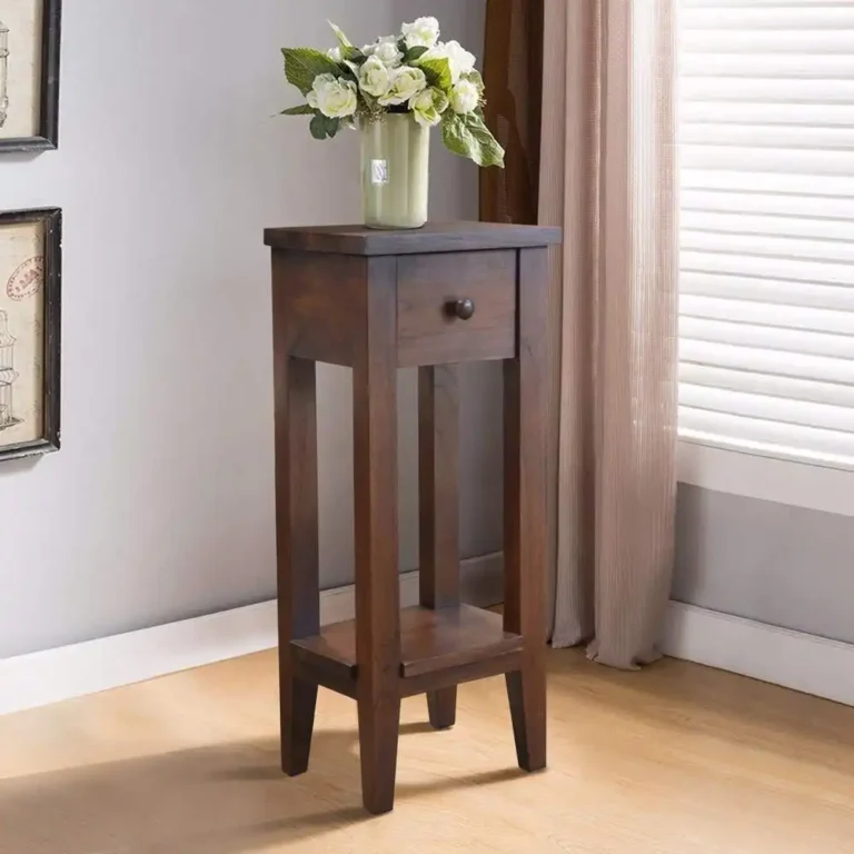pedestal side table