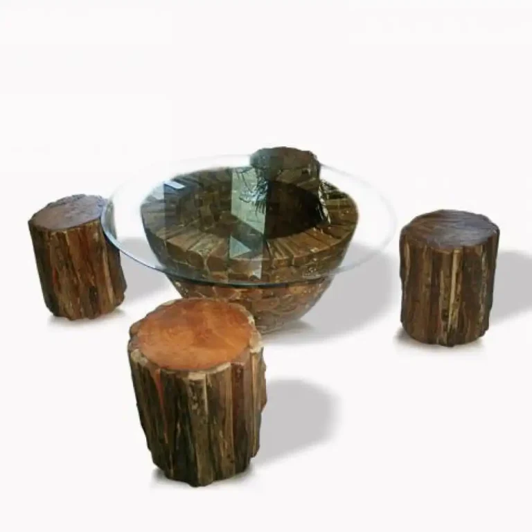 primitive set table teak