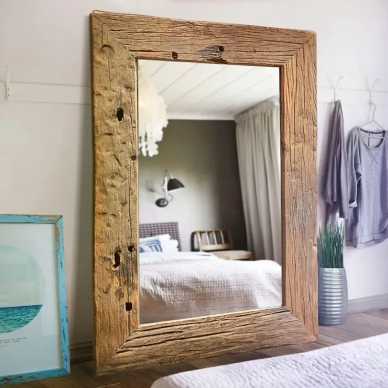 rectangular rustic mirror