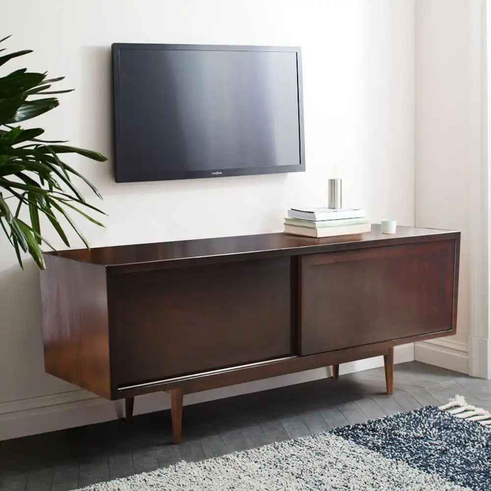 Rf.47 Low Tv Cabinet With Sliding Doors