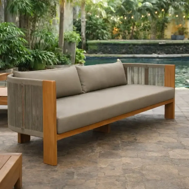 riviera teak outdoor sofa