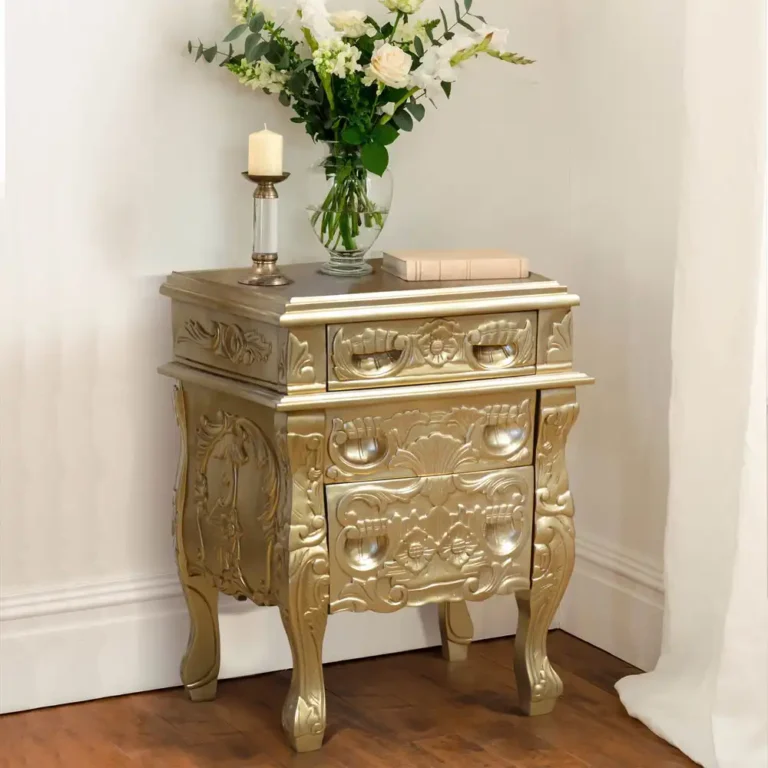 rococo bed side