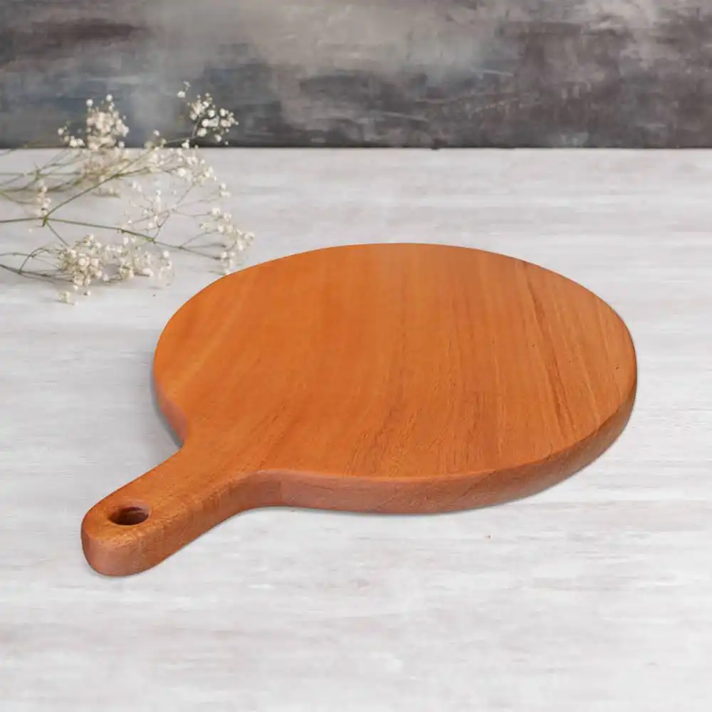 Round Cutting Board With Handle 1 Round Cutting Board With Handle