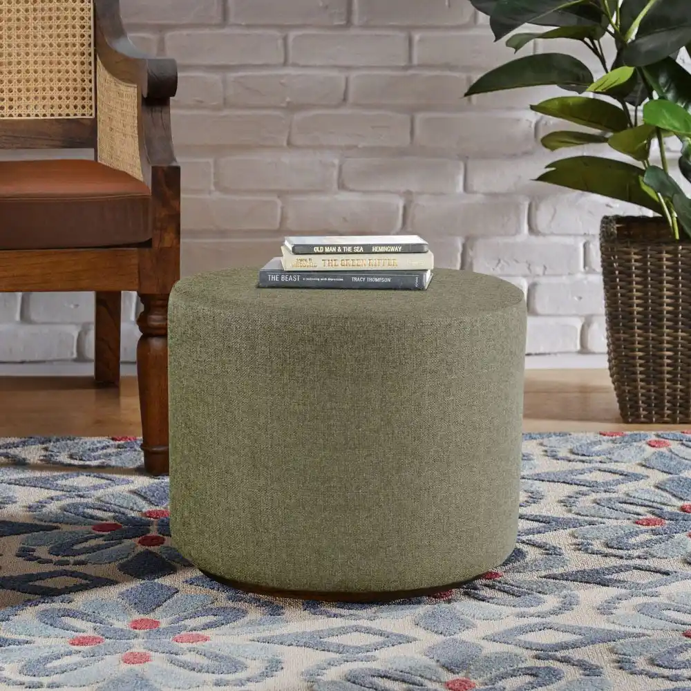 Round Ottoman Leather C01.05 1 Round Ottoman Leather C01.05