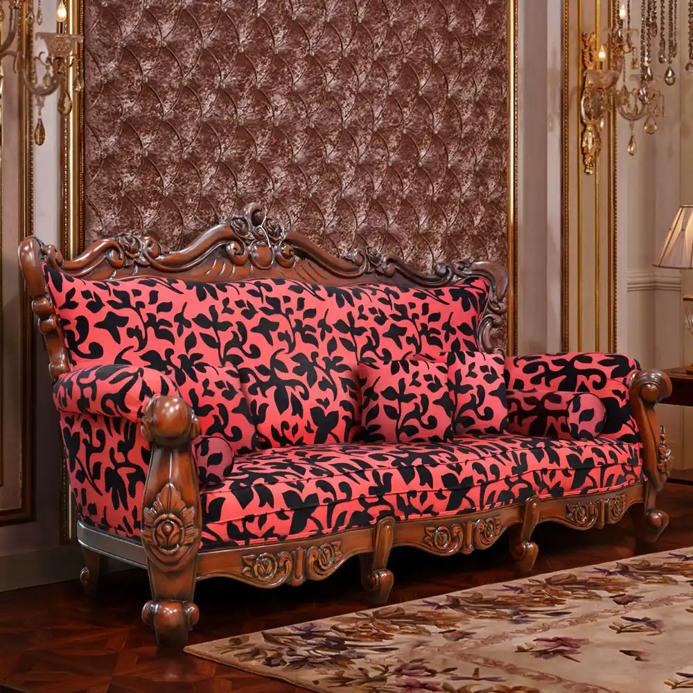 Royal Carved Mahogany Sofa 1 Royal Carved Mahogany Sofa