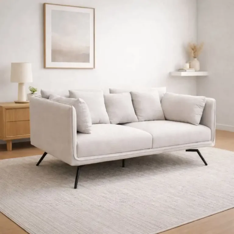 scandinavian modern fabric sofa