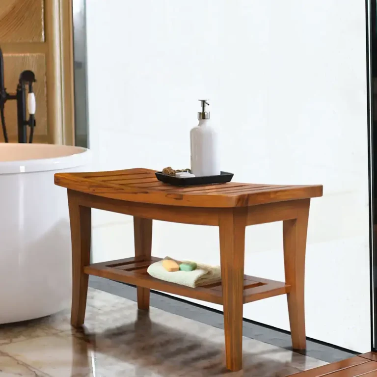 shower bench teak new jersey
